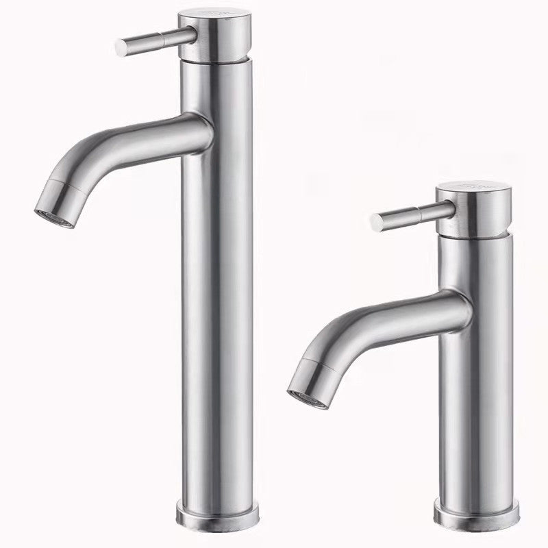 Stainless Steel Single Cold Water Faucet for Basin - Versatile Bathroom and Balcony Sink Faucet