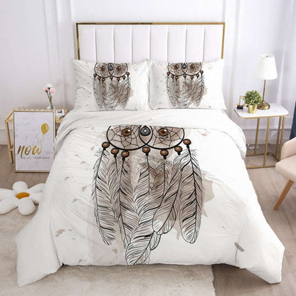 3D Digital Bedding Set - Stunning Geometric Design Duvet Cover and Pillowcase