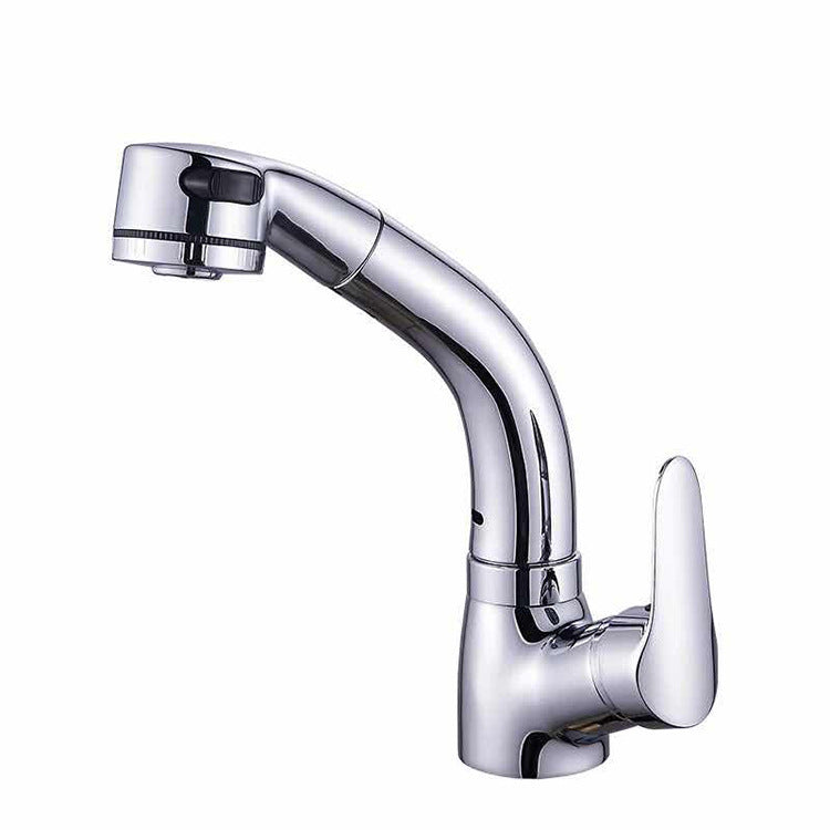 Contemporary Black Basin Mixer Faucet