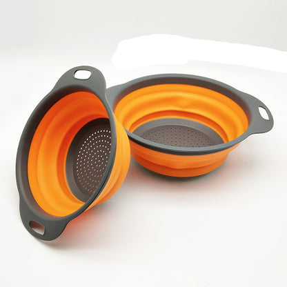 Foldable Silicone Colander - Space-Saving Kitchen Drain Basket