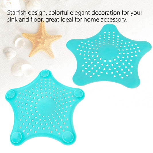 3PCS Silicone Starfish-shaped Sink Drain Filter - Hair Catcher and Strainer Set