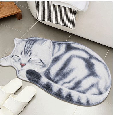 Cute Cartoon Cat Floor Mat