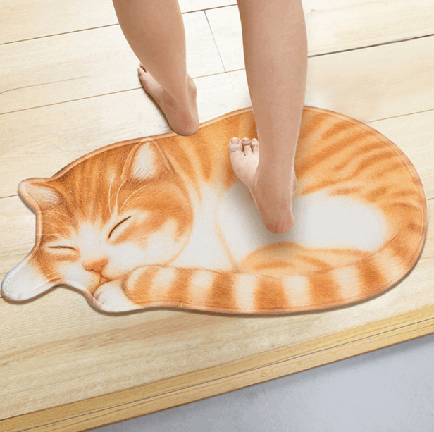 Cute Cartoon Cat Floor Mat