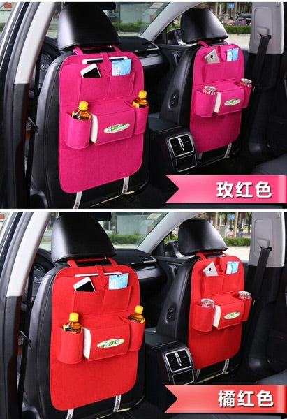 Multi-Purpose Auto Seat Organizer Bag - Wool Felt