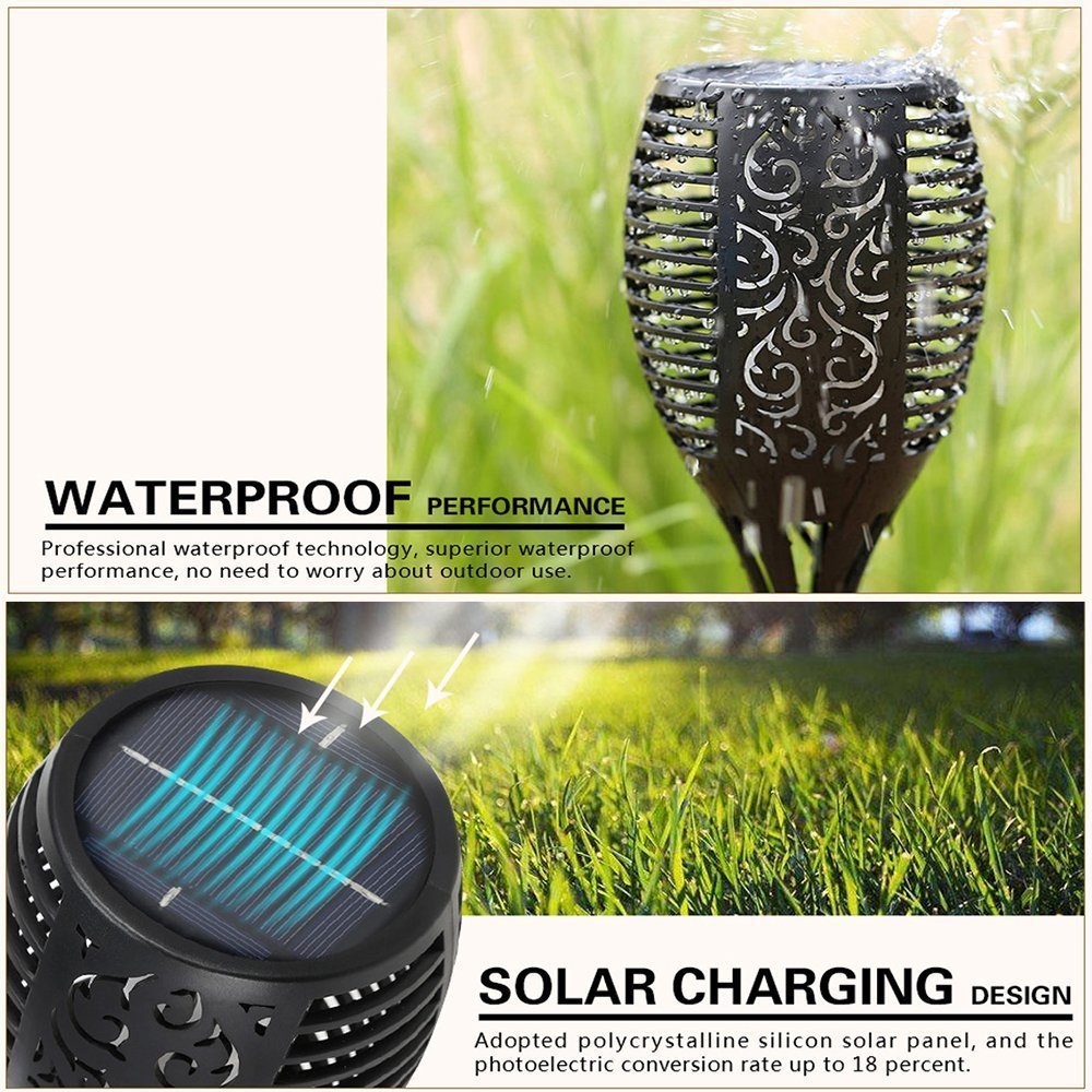 LED Solar Torch Light - Colorful Outdoor Landscape Decoration