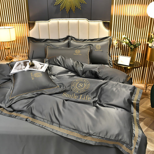 Summer Bed Sheet Duvet Cover - Elegant Nordic Style Bedding Set