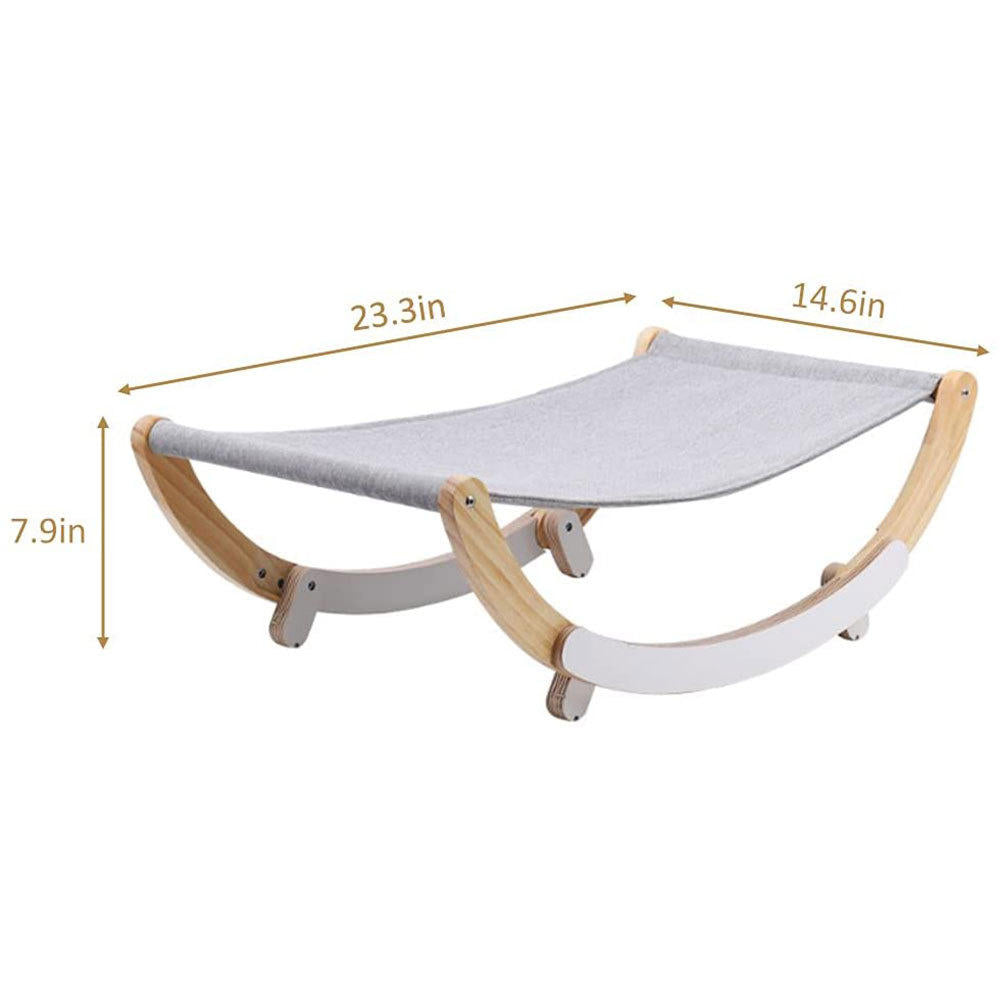 Premium Wooden Cat Hammock Lounge Chair & Pet House