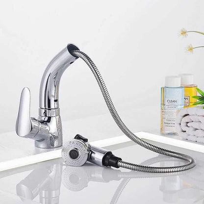 Contemporary Black Basin Mixer Faucet