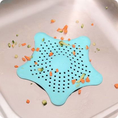 3PCS Silicone Starfish-shaped Sink Drain Filter - Hair Catcher and Strainer Set