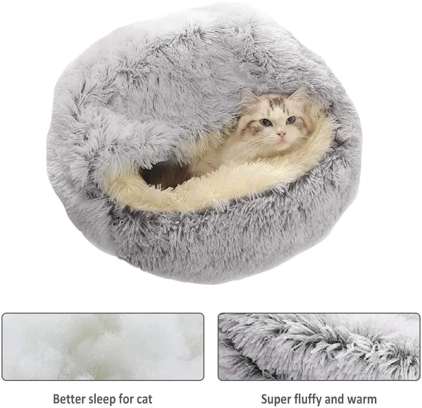 PawsParadise Plush Cat & Dog Bed