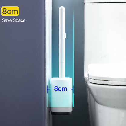 Disposable Wall-Mounted Toilet Cleaning Brush Set