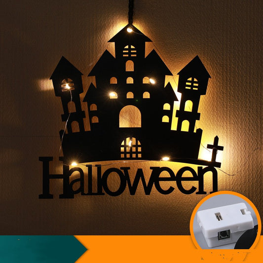 Halloween LED Luminescent Spider Decorative Lights - Spooky Home Decor