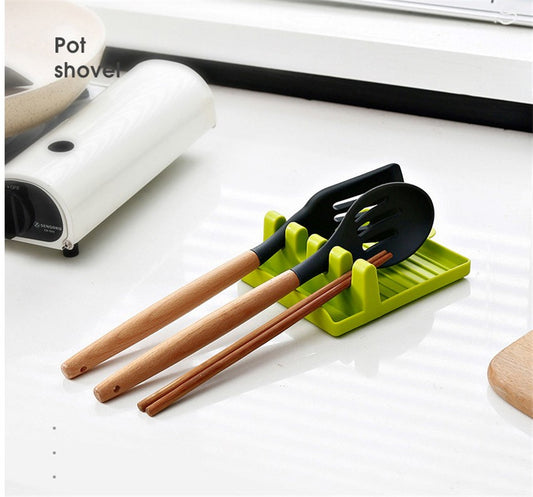 Multi-Purpose Silicone Kitchen Organizer - Utensil Holder and Pot Lid Rack