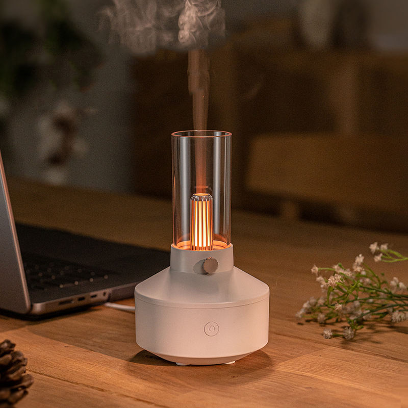 2023 Retro Ultrasonic Humidifier with Night Light - Home & Office Aroma Diffuser