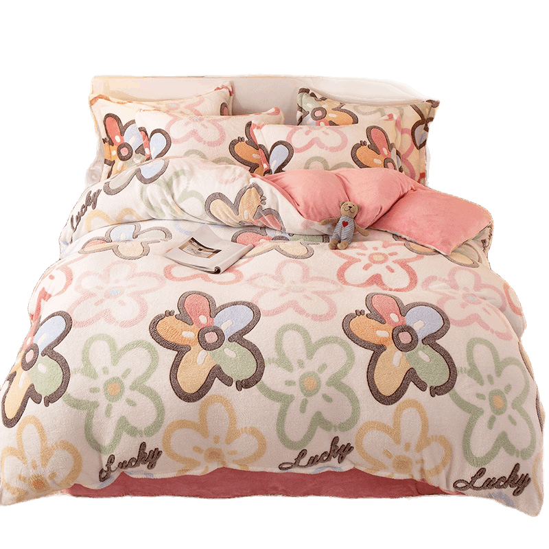 Coral Fleece Duvet Cover - Cozy and Stylish Bedding Accessory