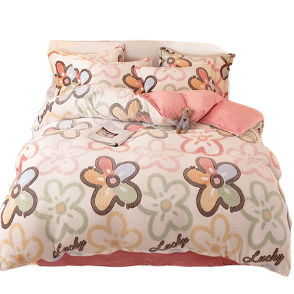 Coral Fleece Duvet Cover - Cozy and Stylish Bedding Accessory