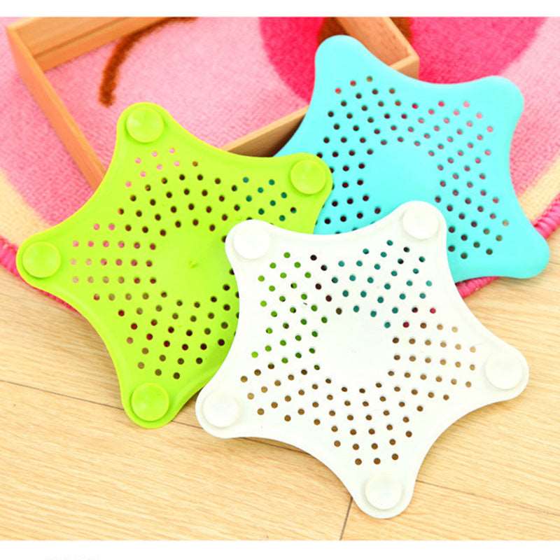 3PCS Silicone Starfish-shaped Sink Drain Filter - Hair Catcher and Strainer Set