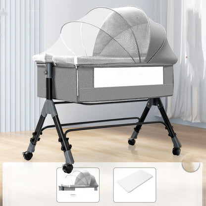 Multifunctional Mobile Folding Cradle Bed for Babies