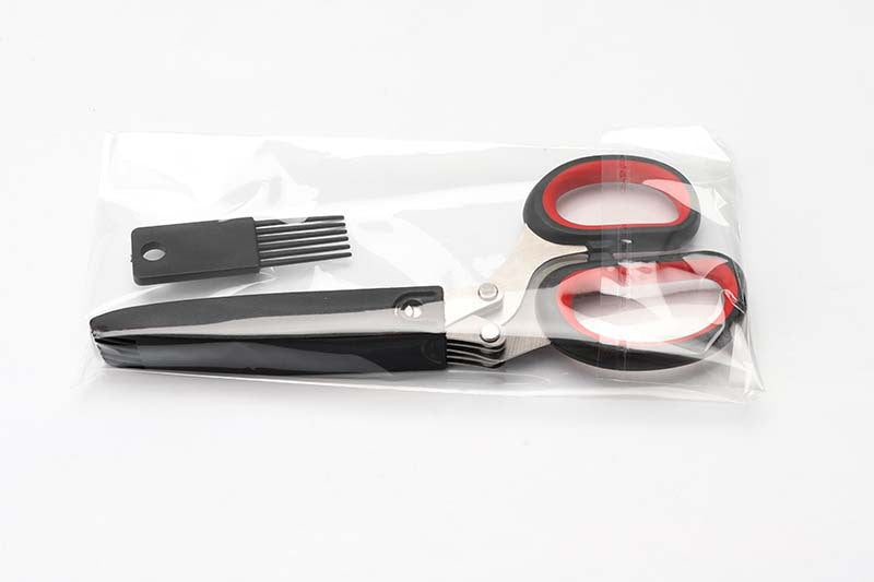 Multifunctional Stainless Steel Five-Layer Scissors - Perfect Kitchen Cutlery Tool