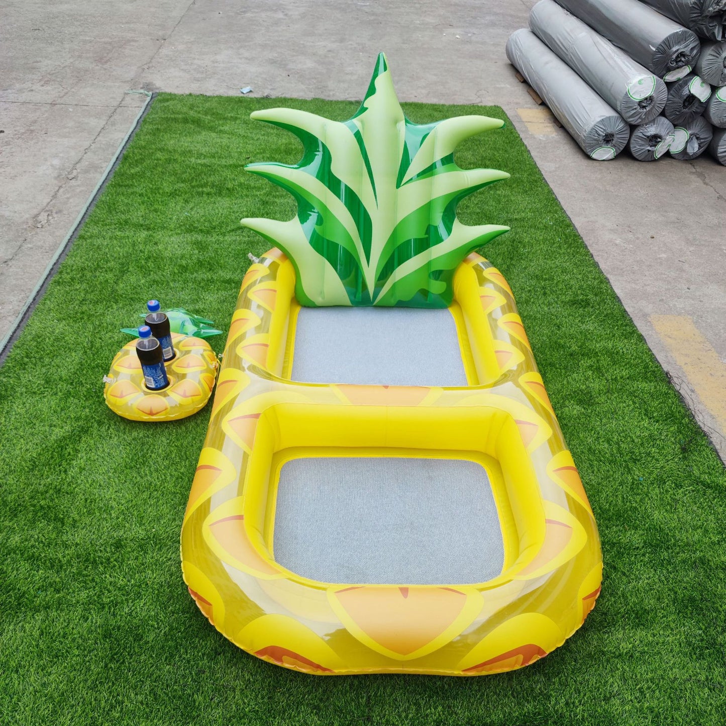 Tropical Comfort Pineapple Inflatable Floating Lounger