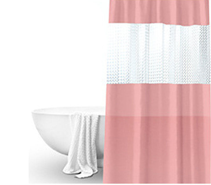 AquaGuard Translucent Waterproof Shower Partition Curtain - Modern Elegance