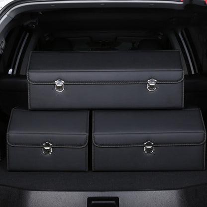 Customizable Foldable Car Storage Box - Premium Leather