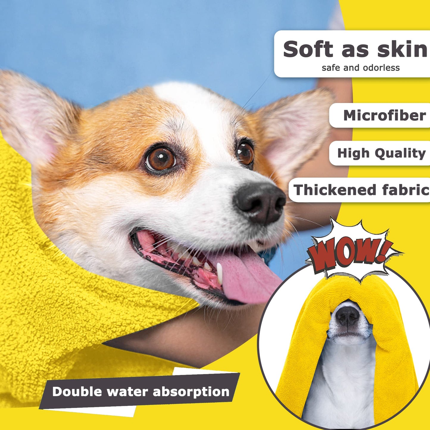 Super Absorbent Microfiber Dog Towels