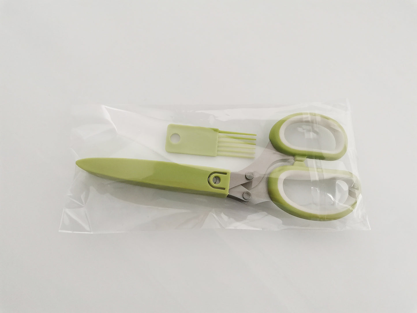 Multifunctional Stainless Steel Five-Layer Scissors - Perfect Kitchen Cutlery Tool