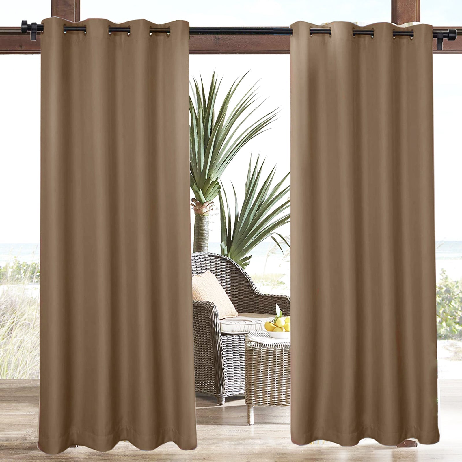 AquaGuard Waterproof Outdoor Terrace Curtain - Enhanced Elegance