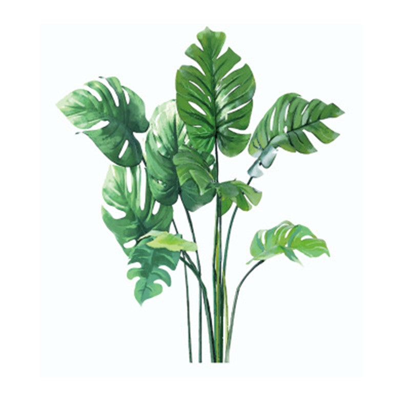 Tropical Plant Turtle Leaf Wall Sticker