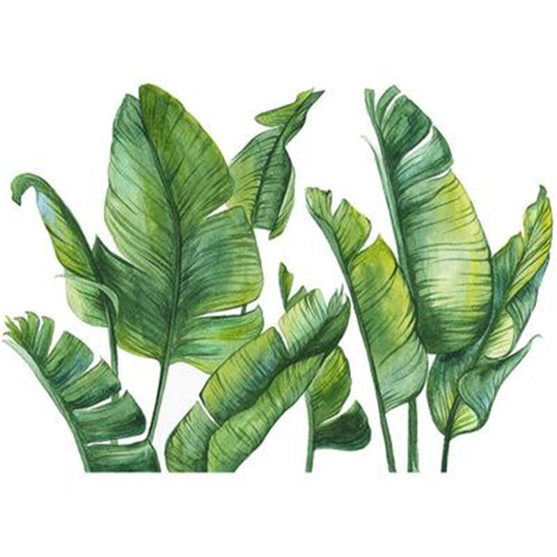 Tropical Plant Turtle Leaf Wall Sticker