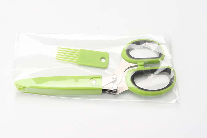 Multifunctional Stainless Steel Five-Layer Scissors - Perfect Kitchen Cutlery Tool