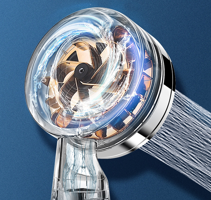 High-Pressure Turbo Shower Head with Water-Saving Technology - Innovative Bathroom Marvel