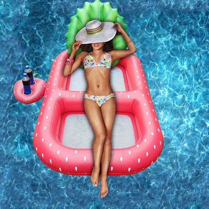 Tropical Comfort Pineapple Inflatable Floating Lounger