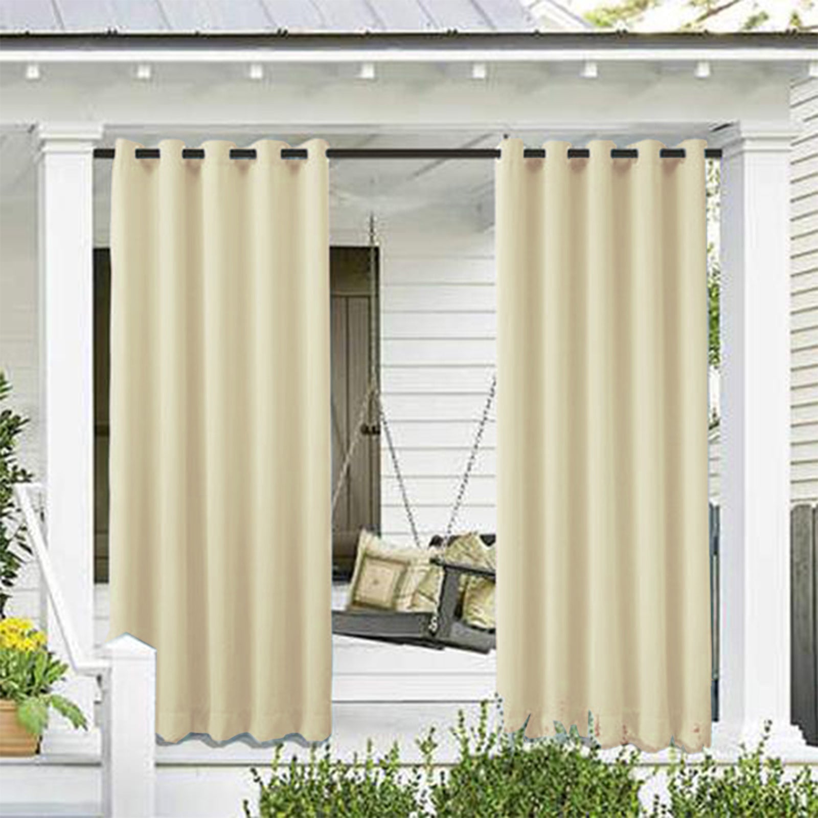 AquaGuard Waterproof Outdoor Terrace Curtain - Enhanced Elegance