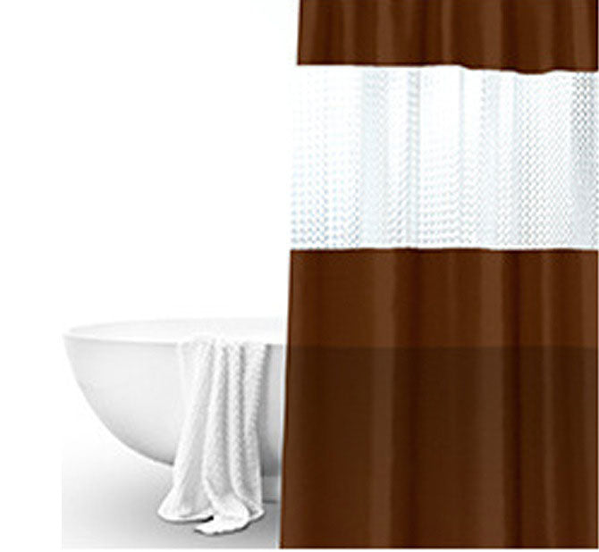 AquaGuard Translucent Waterproof Shower Partition Curtain - Modern Elegance