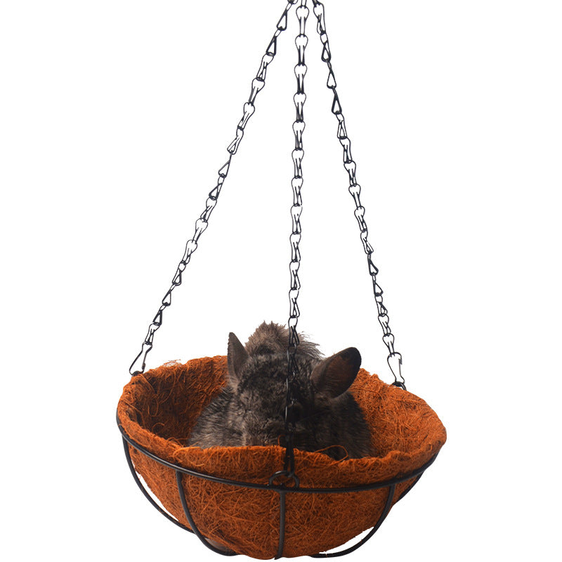 Cozy Metal Hanging Hammock for Squirrels and Chinchillas