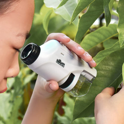 KiddyScope™ Portable LED Pocket Microscope for Kids: Explore the Microscopic World