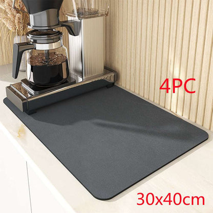 Super Absorbent Rubber Dish Drying Mat - Keep Your Kitchen Clean and Tidy