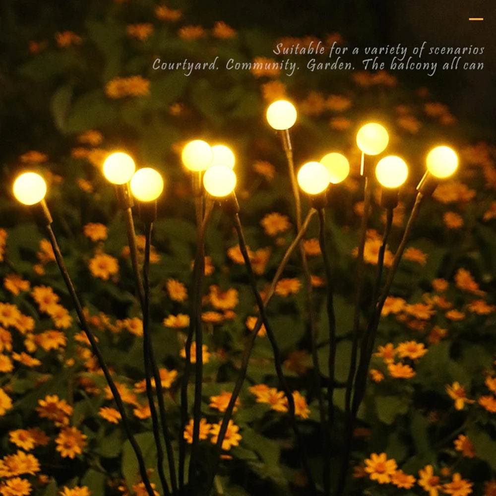 Solar Firefly Lights Outdoor Garden Decoration