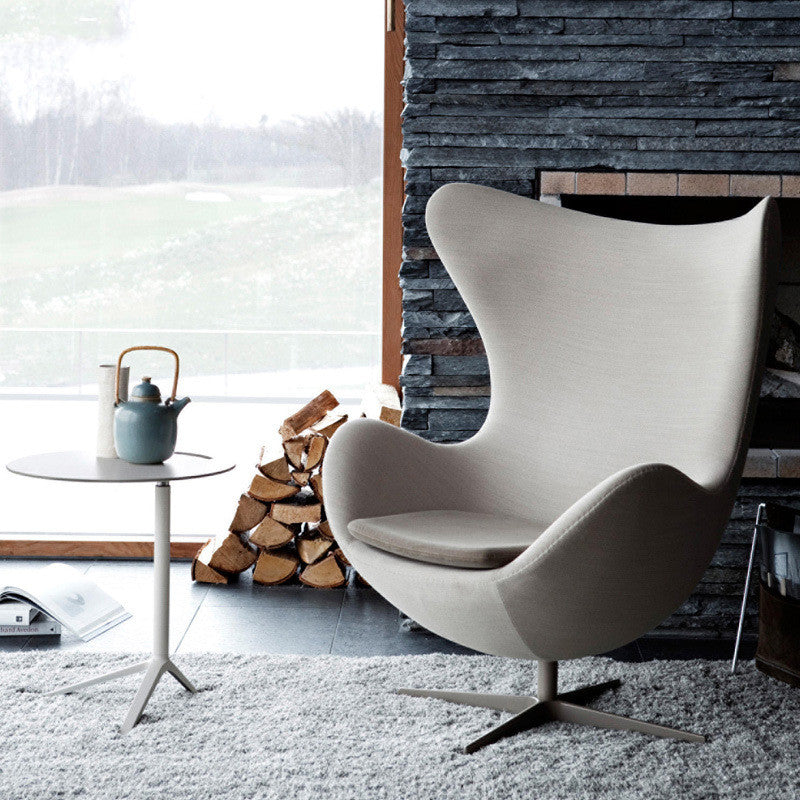 Swivel Eggshell Chair - Elevate Your Living Room with Fashion and Comfort