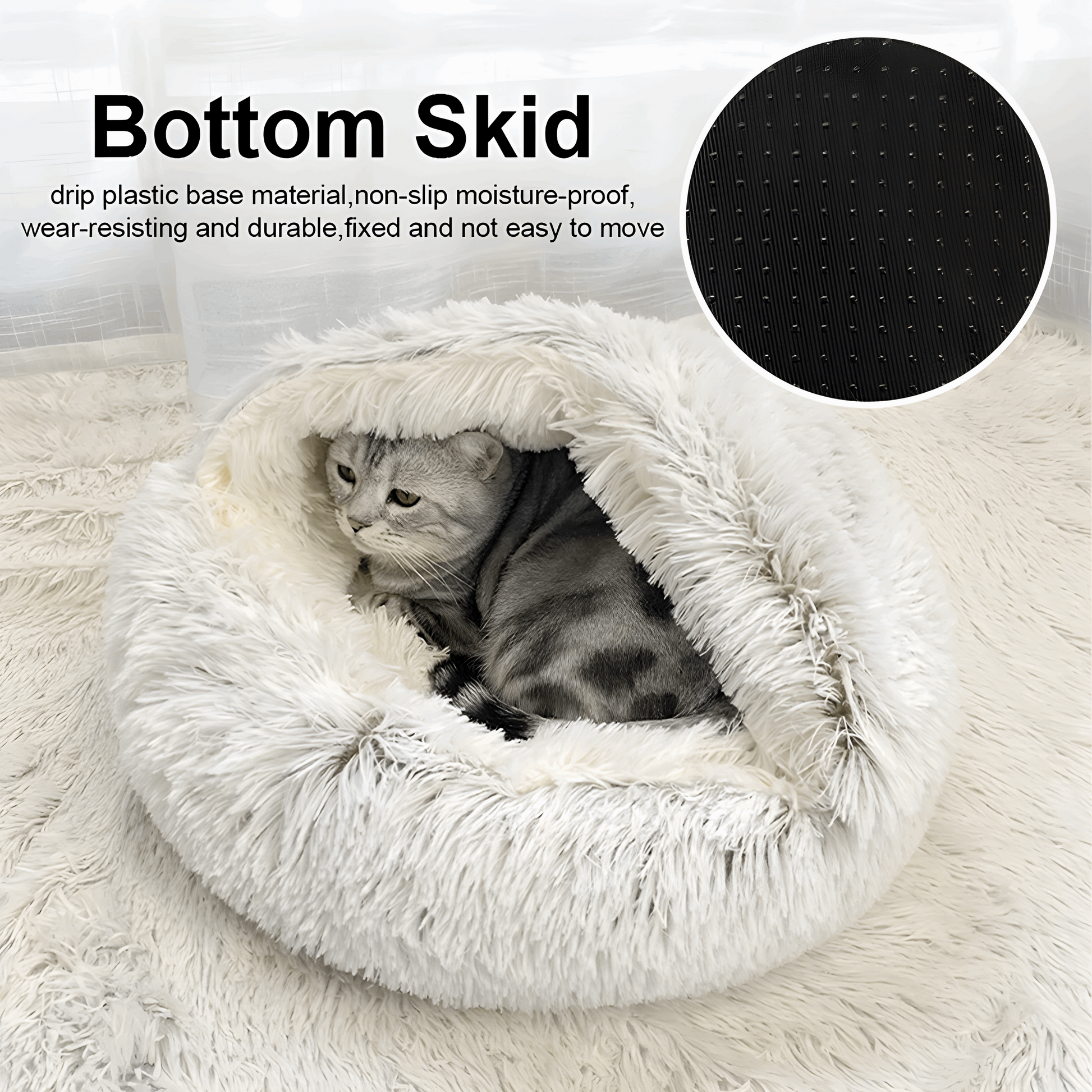 PawsParadise Plush Cat & Dog Bed